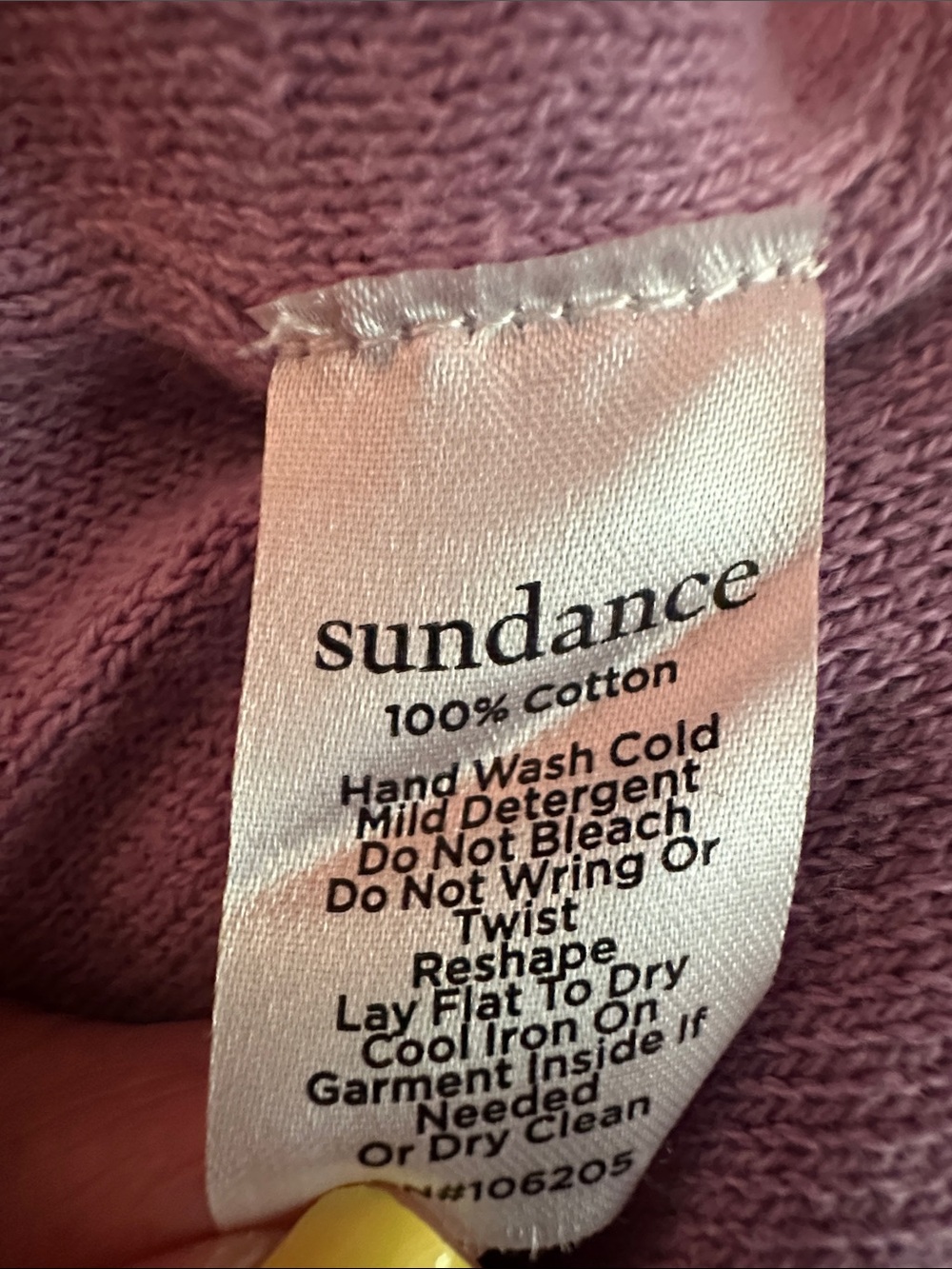 Sundance Samantha Lilac V-Neck casual 100% cotton hi lo Large sweater - Picture 13 of 14